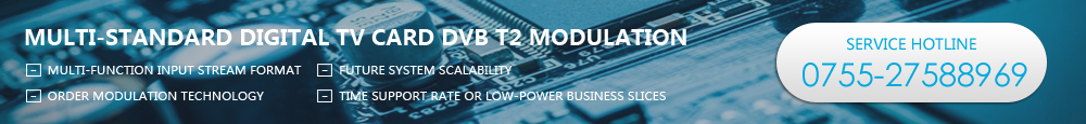 Multi-standard digital TV card DVB modulation T2